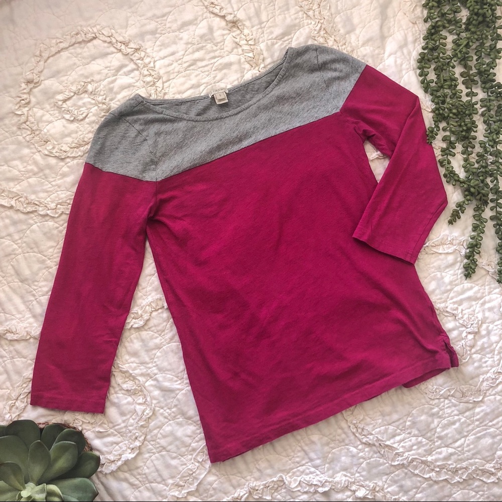 J. Crew Color Block Top